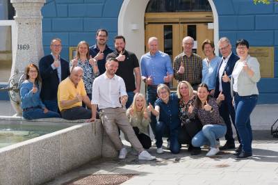 Gruppenfoto vom 13. April 2024, in sehr lockerer Stimmung.